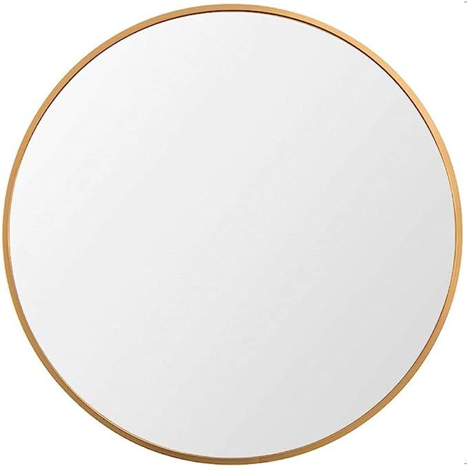 Beauty4U 19.7" Wall Circle Mirror Large Round Gold Farmhouse Circular Mirror for Wall Decor Big B... | Amazon (US)