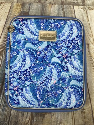  Lilly Pulitzer Ipad Case Organizer 12 inch blue new | eBay AU