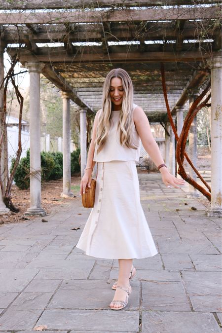 Ready for spring in this look! Linked all my pieces here & wearing a small for reference 

#linen #linenclothing #spring 

#LTKstyletip #LTKSeasonal #LTKFind