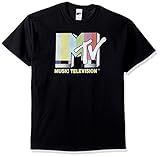 MTV Men's Retro Logo T-Shirt, Black, 3XL | Amazon (US)