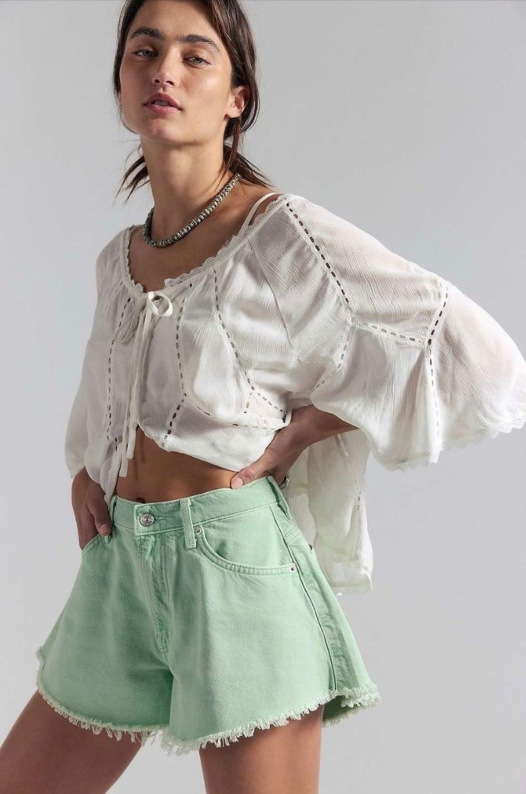 Free People’s We The Free Sparks Fly Shorts. These come in 7 colors.