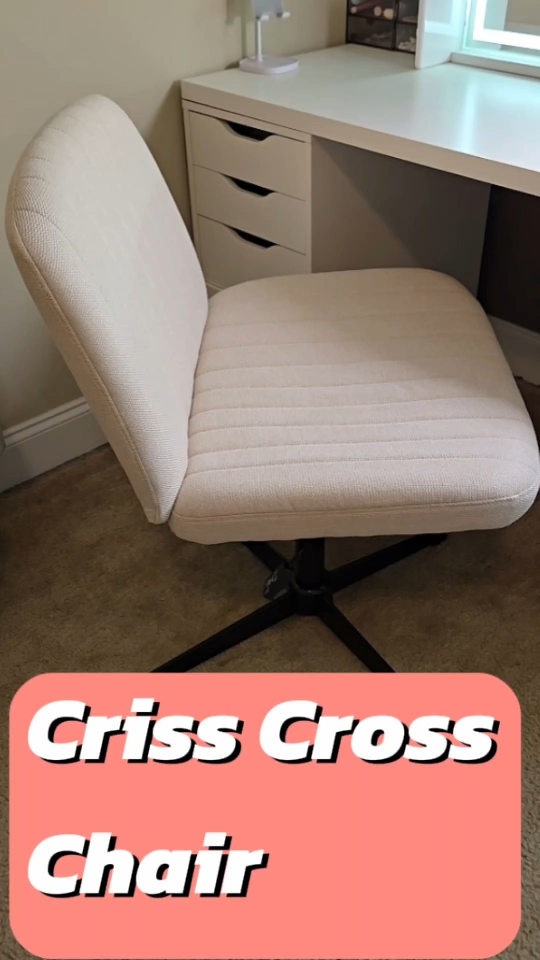 The ultimate vanity chair find 🤍Comfort meets aesthetic — soft, sturdy, and perfect for any space.Linked right here on LTK 🪑

#LTKStyleTip #LTKHome #LTKFindsUnder100