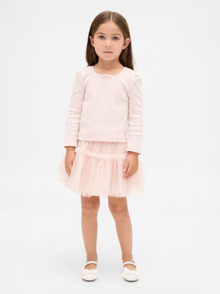 Baby & Toddler Rib & Tulle Outfit Set | Gap (US)