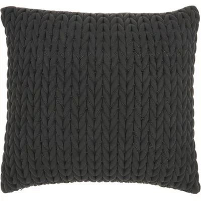 Nourison Life Styles Charcoal Decorative Throw Pillow , 18"X18" - Walmart.com | Walmart (US)
