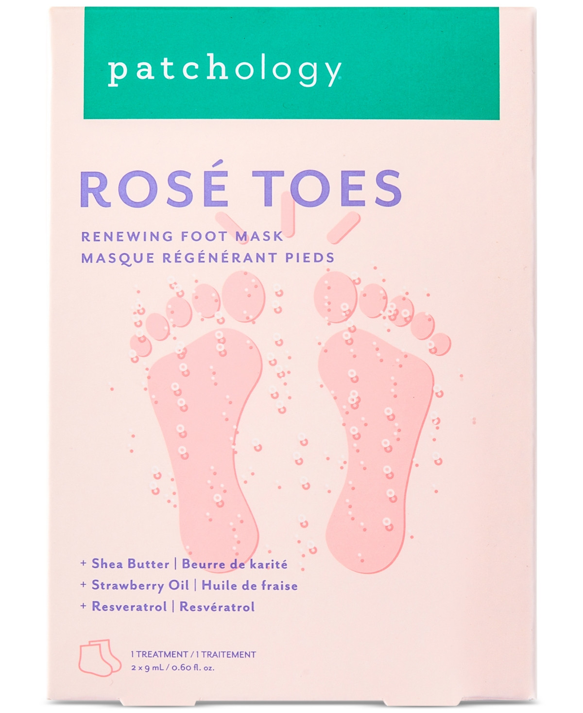 Patchology Rose Toes Renewing Foot Mask | Macy's