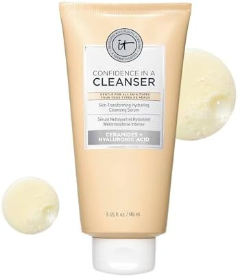 IT Cosmetics Confidence in a Cleanser - Hydrating Serum Foaming Face Wash With Hyaluronic Acid & ... | Amazon (US)