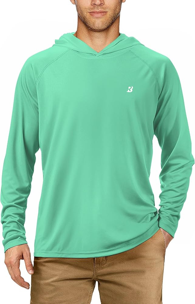 Roadbox UPF 50+ Fishing Shirts for Men, Long Sleeve UV Sun Protection Hoodie, Outdoor Hiking Runn... | Amazon (US)