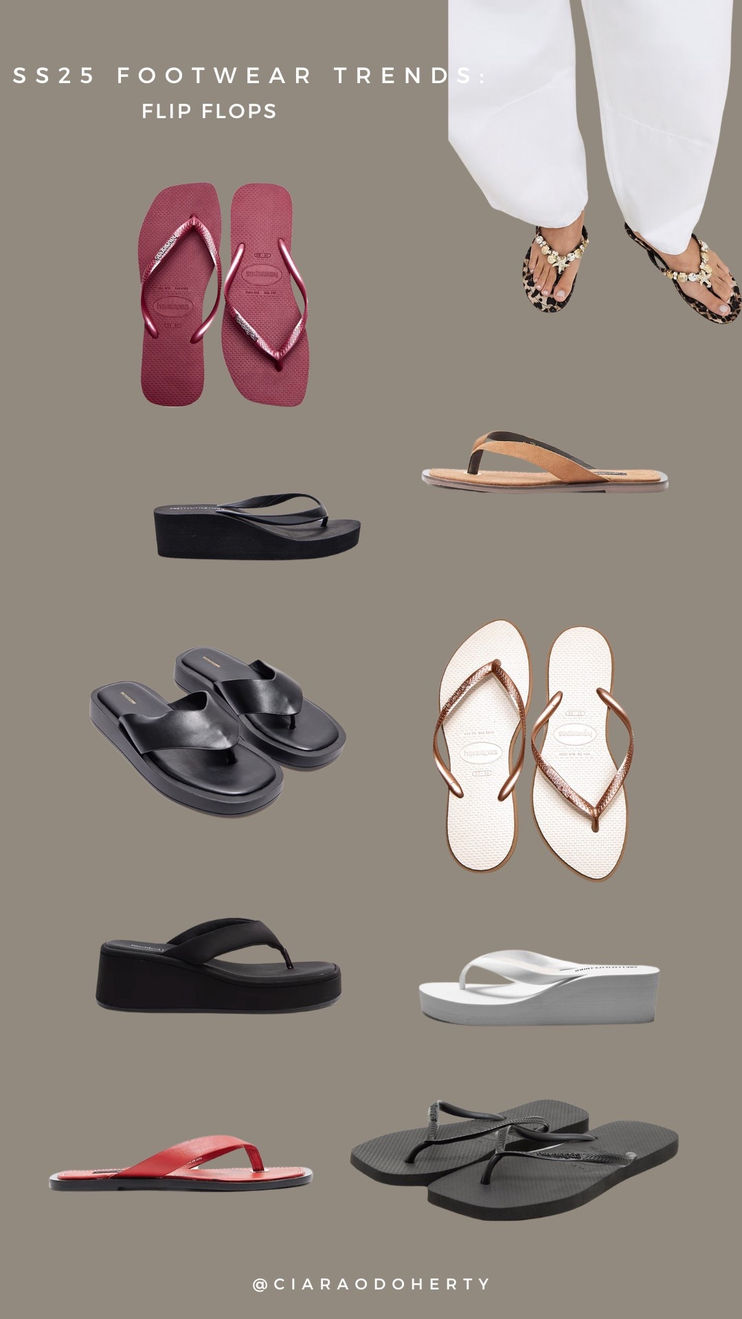 SS25 shoe trends 
Flip flops, wedge flip flops, 

#ltkeurope #ltk #ltkireland