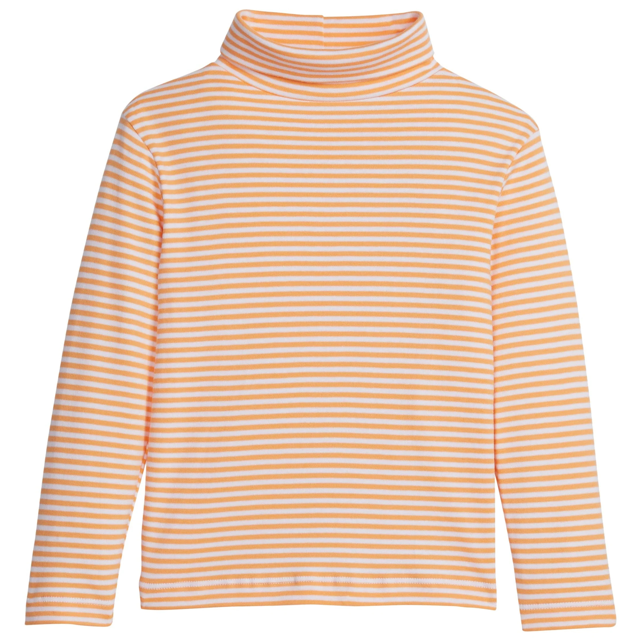 Orange Striped Turtleneck - Kids Long Sleeve Top | Little English