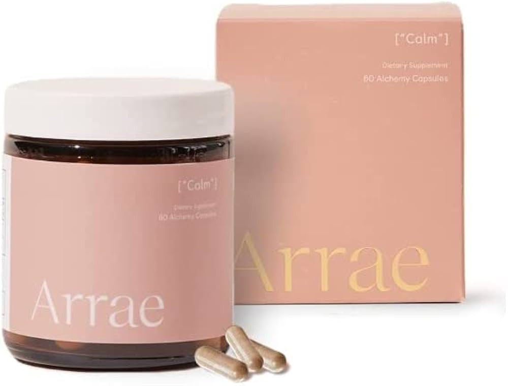 Arrae Calm Cortisol Manager - 60 Stress & Panic Relief Capsules - Mood Support Supplement w/L-The... | Amazon (US)