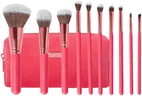 bh Cosmetics, Makeup Brush Set, Bombshell Beauty, 10 Piece Eye & Face Brush Set, 7.5 oz | Amazon (US)