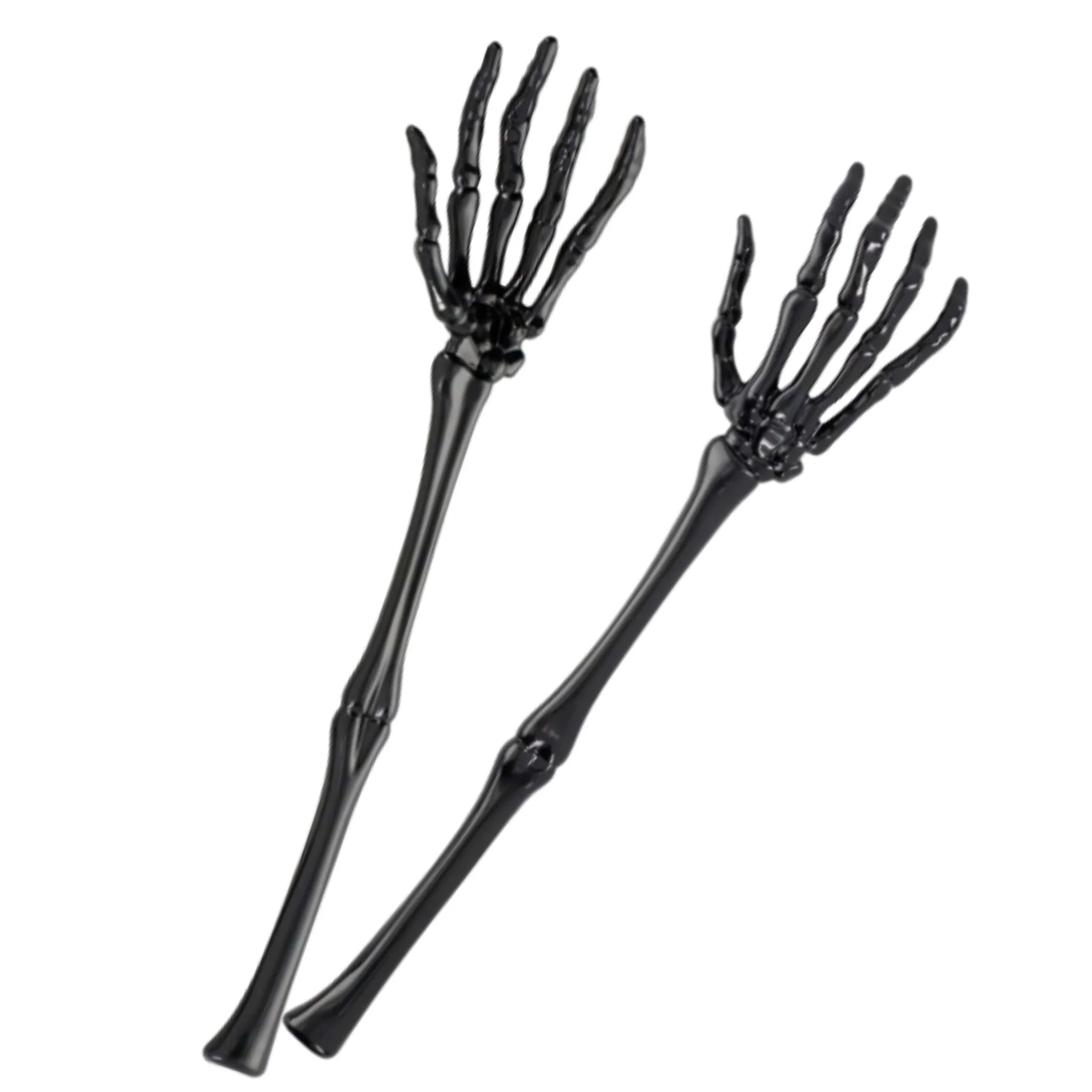 Black Skeleton Tongs, 12.875 in. Halloween Spooky Serving Utensils Pack of 2 Party Decoration Din... | Walmart (US)