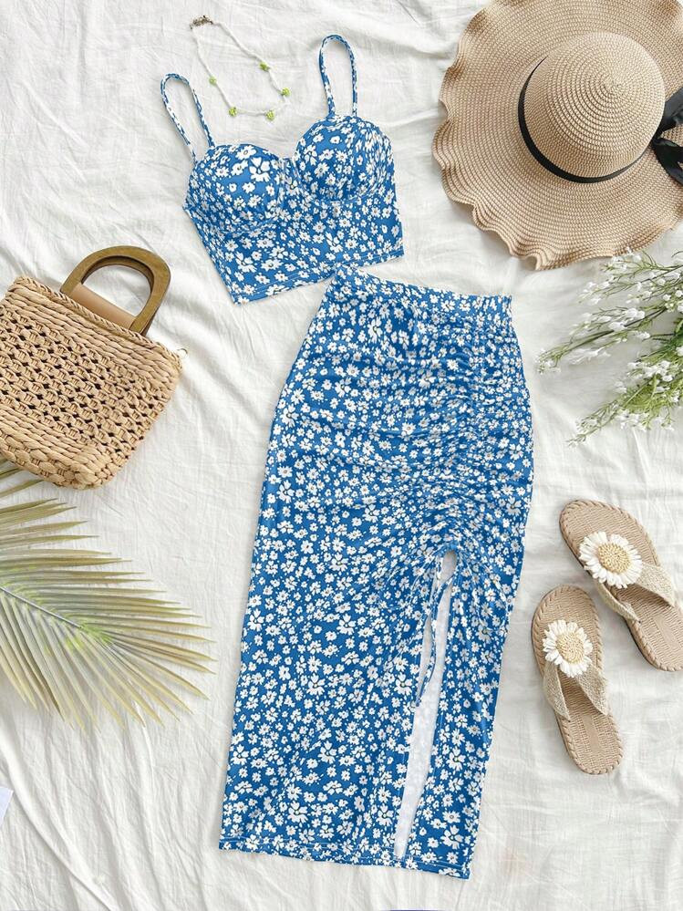 Floral skirt set | SHEIN