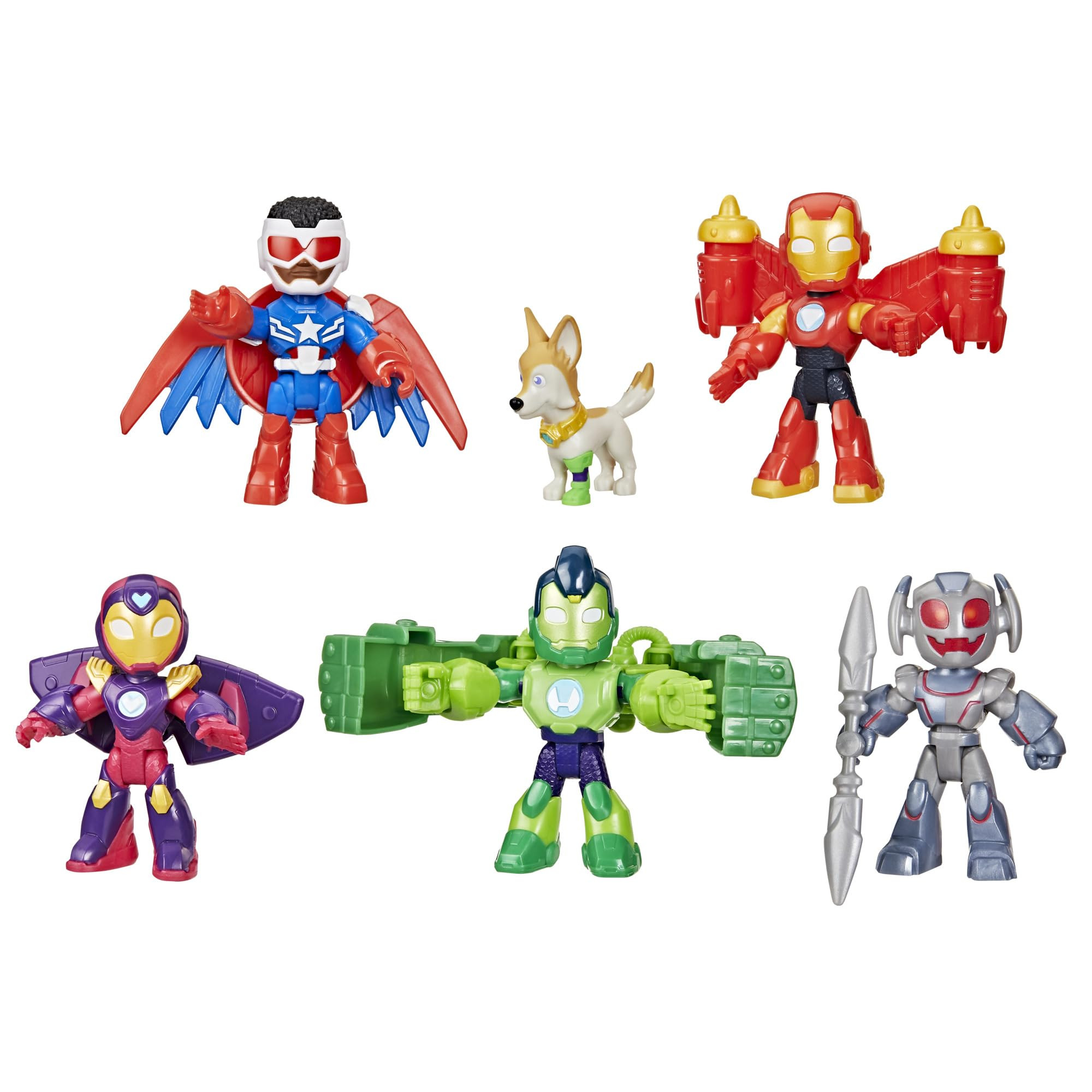Marvel Iron Man and his Awesome Friends Armored-Up Avengers Pack, 3-Inch (7.6 CM) Action Figures,... | Amazon (US)