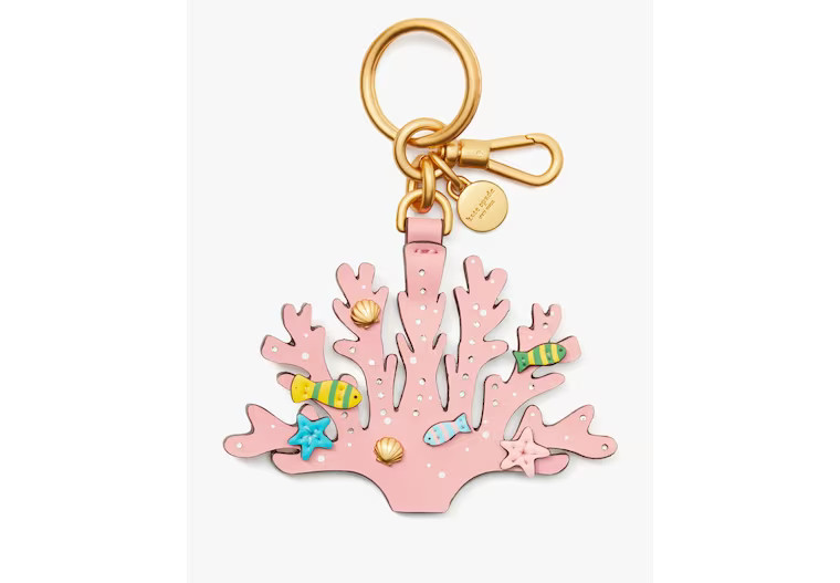 What The Shell Embellished Coral Reef Key Fob | Kate Spade (US)