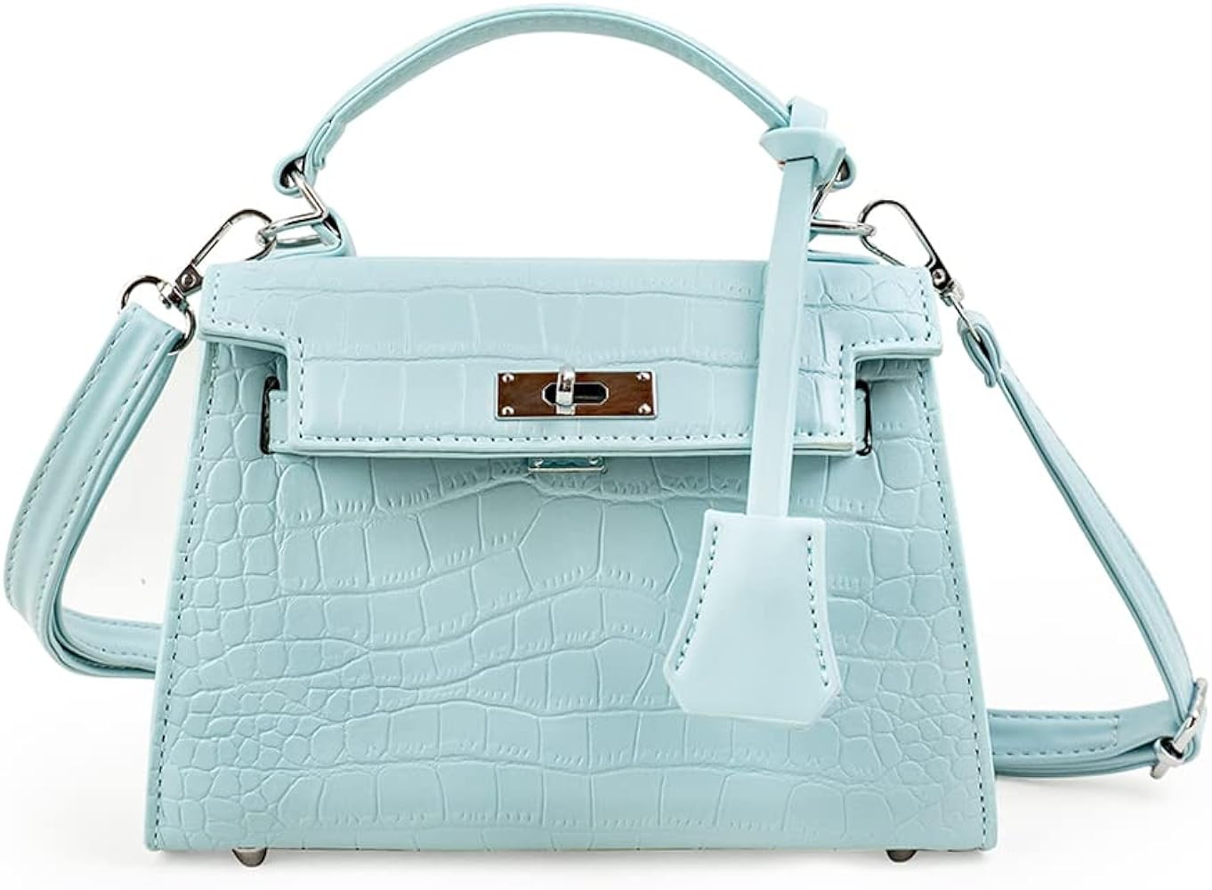 JBB Women Mini Purse Clutch Crocodile Crossbody Handbags Trendy Cute Structured Satchel Top Handl... | Amazon (US)