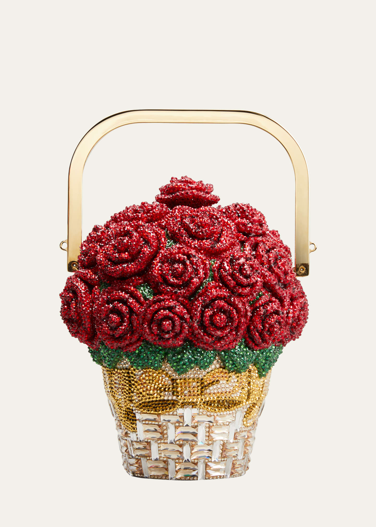 Basket of Roses Crystal Clutch Bag | Bergdorf Goodman