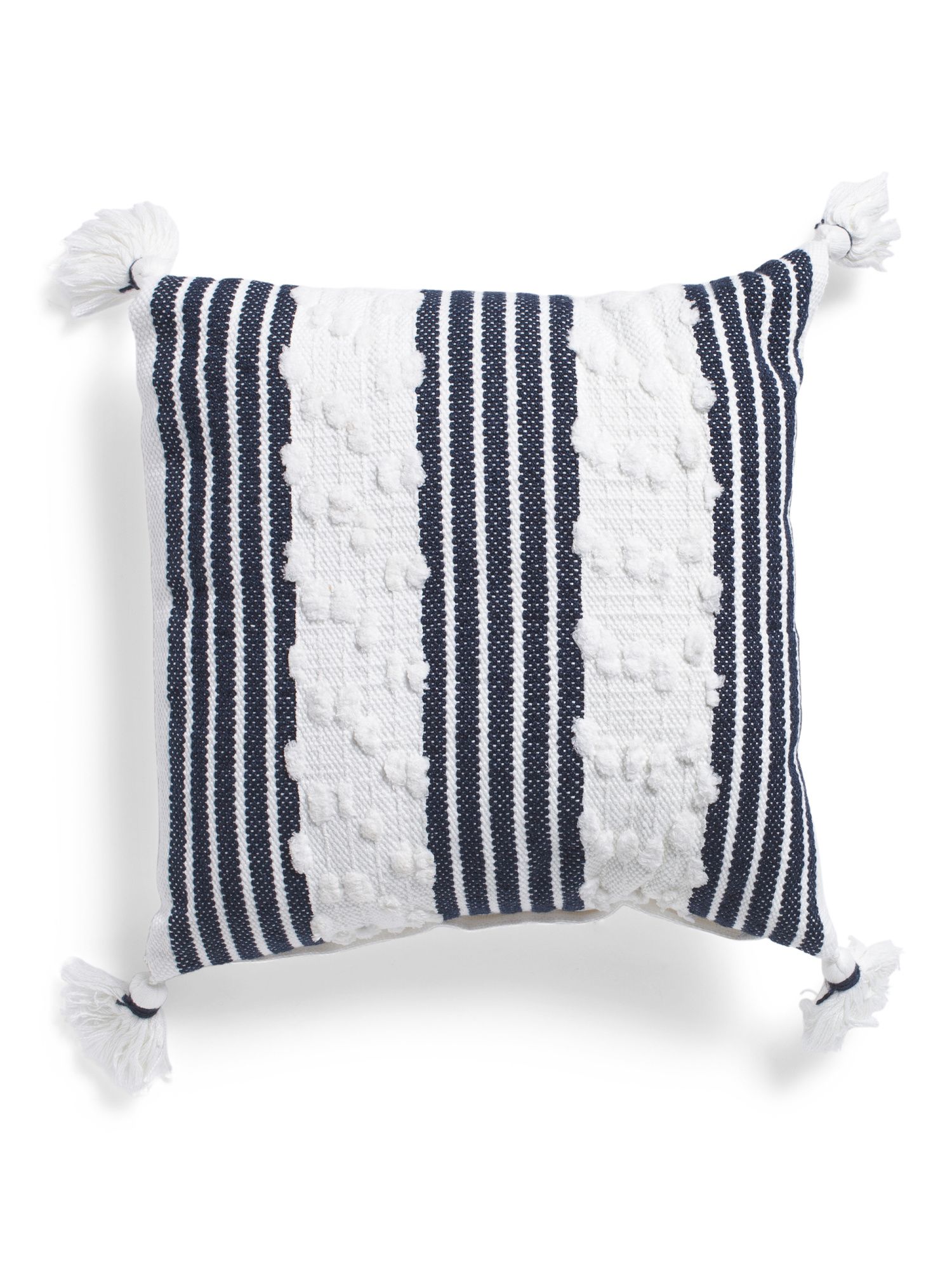 18x18 Indoor Outdoor Color Block Stripe Pillow | TJ Maxx