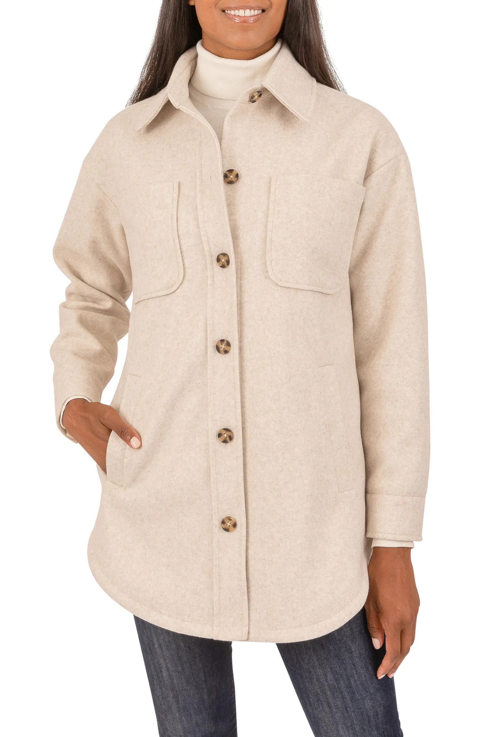 Spread Collar Shacket | Nordstrom Rack