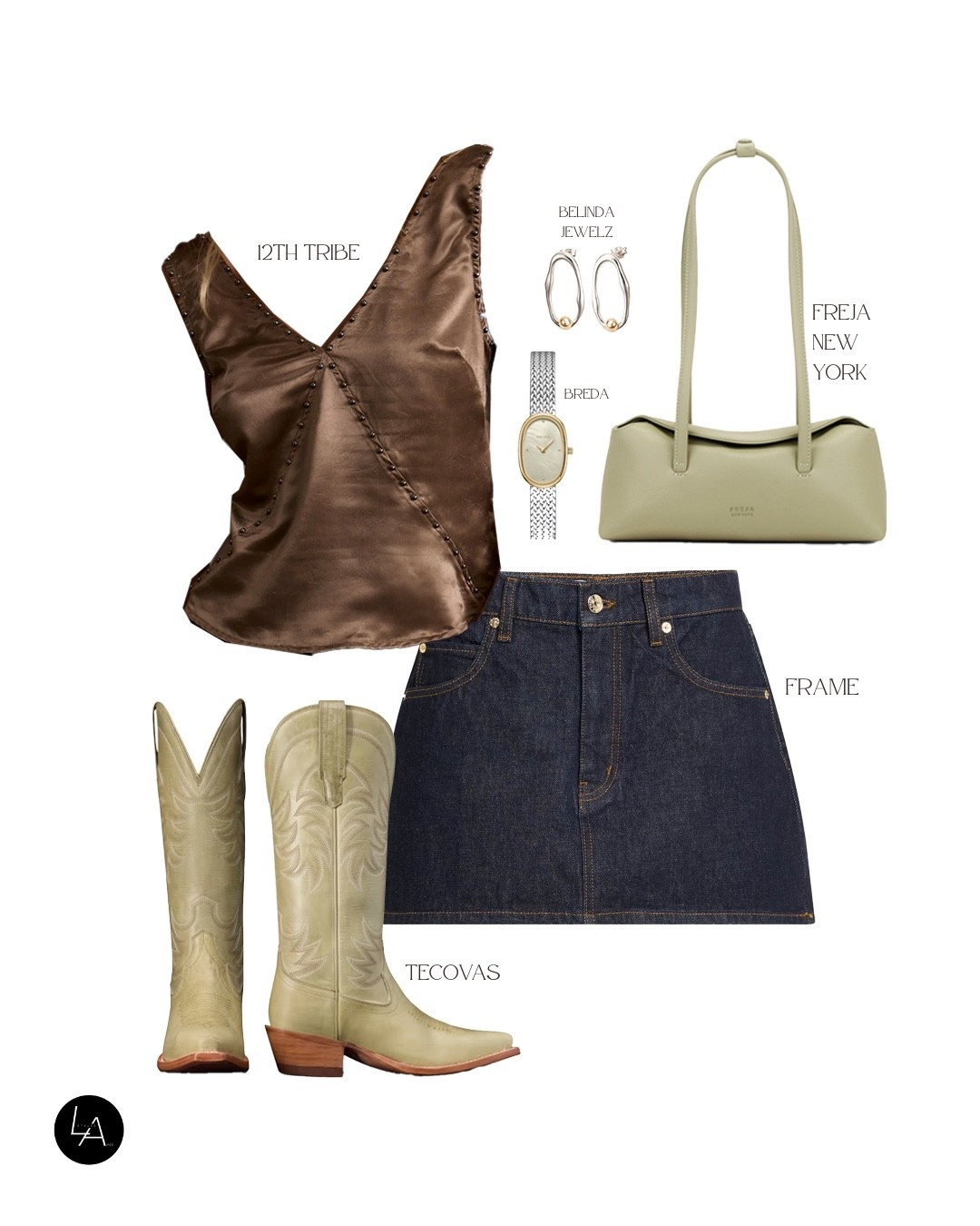 🍸 

#styleinspo #fashion #stylist #outfit #outfitinspo #sage #denim #skirt #miniskirt