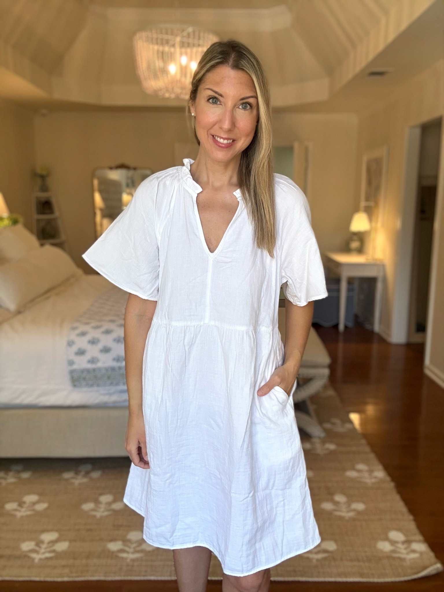 White gauze dress, size medium! 

#LTKMidsize #LTKSaleAlert #LTKSeasonal