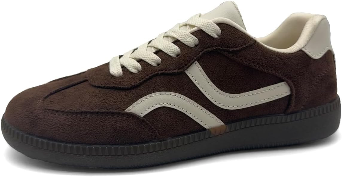 Women's Fashion Sneakers Retro Tennis Shoes Women Lace-up & Slip-on Casual Sneakers for Women Anti-Slip Rubber Sole Suitable for Walking, Tennis, Casual Office Wear, and All-Day Comfort | Amazon (US)