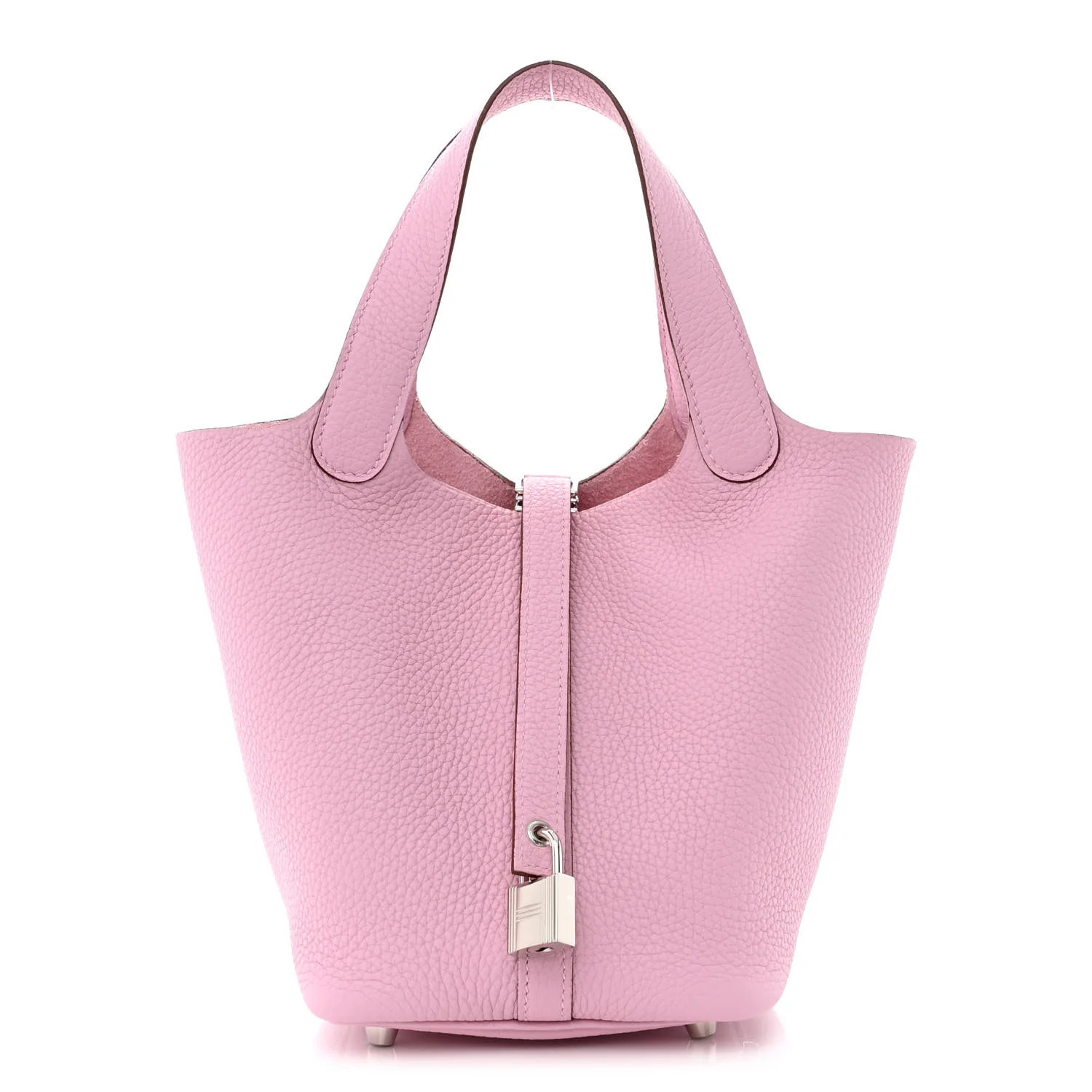 Taurillon Clemence Picotin Lock 18 PM Mauve Sylvestre | FASHIONPHILE (US)