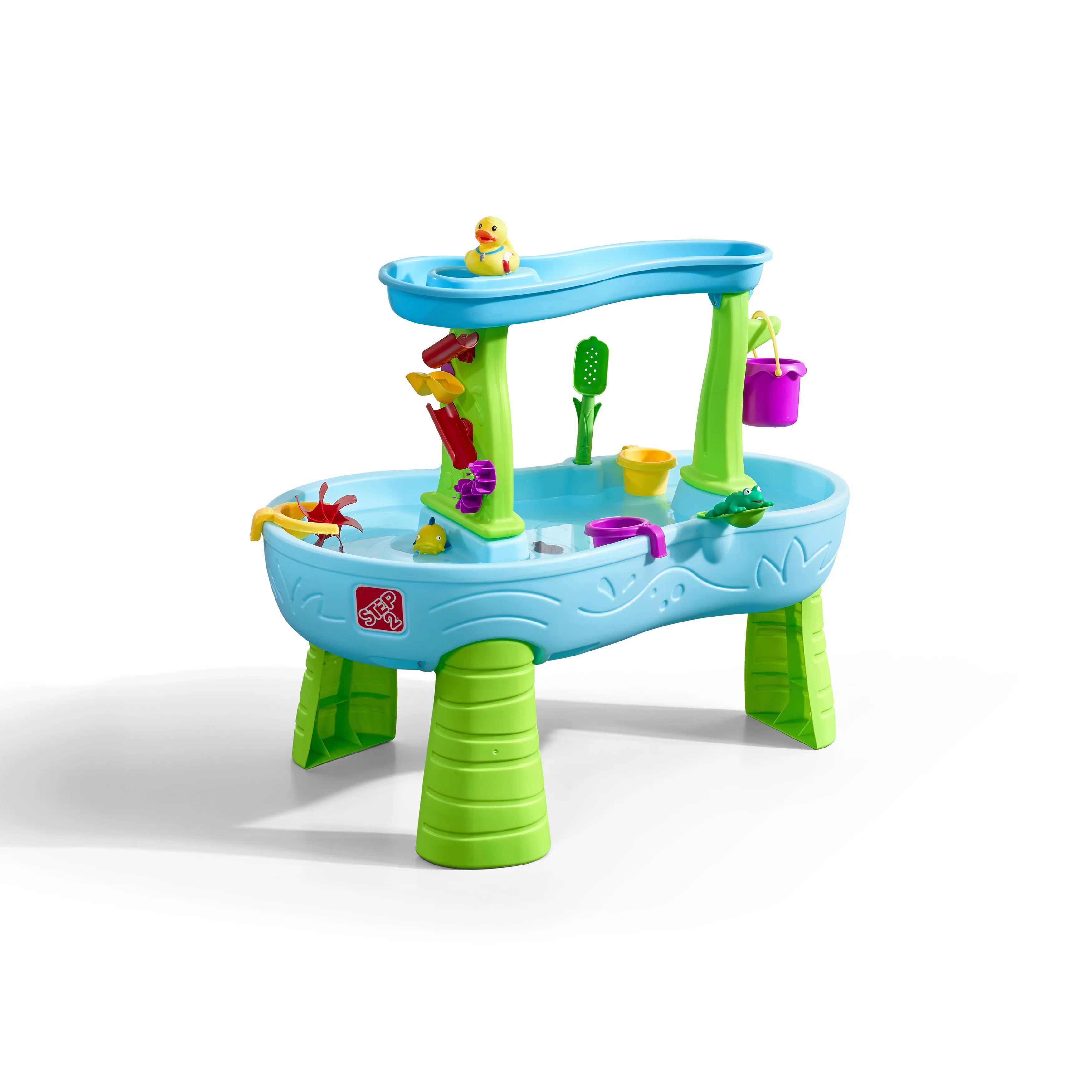 Step2 Rain Showers Splash Pond Water Table Kids Playset with 13 Piece Accessory Set | Walmart (US)