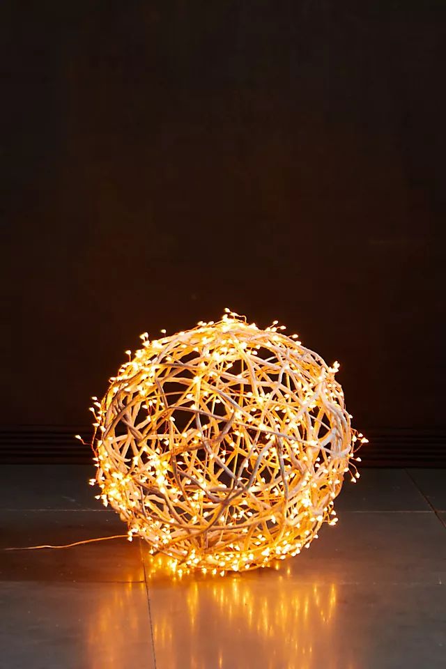 Illuminated LED Vine Sphere | Anthropologie (US)
