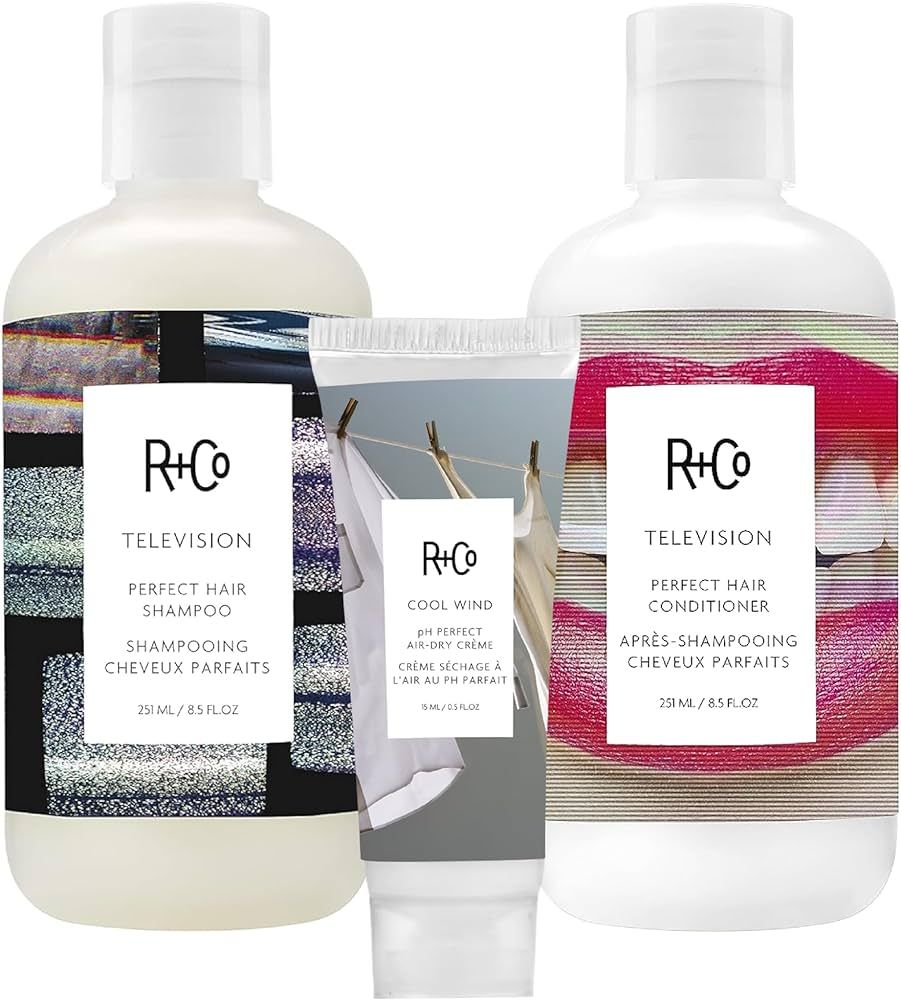 R+Co Television Perfect Hair Shampoo and Conditioner Set (8.5 Oz) + Cool Wind pH Travel Size (.5 ... | Amazon (US)