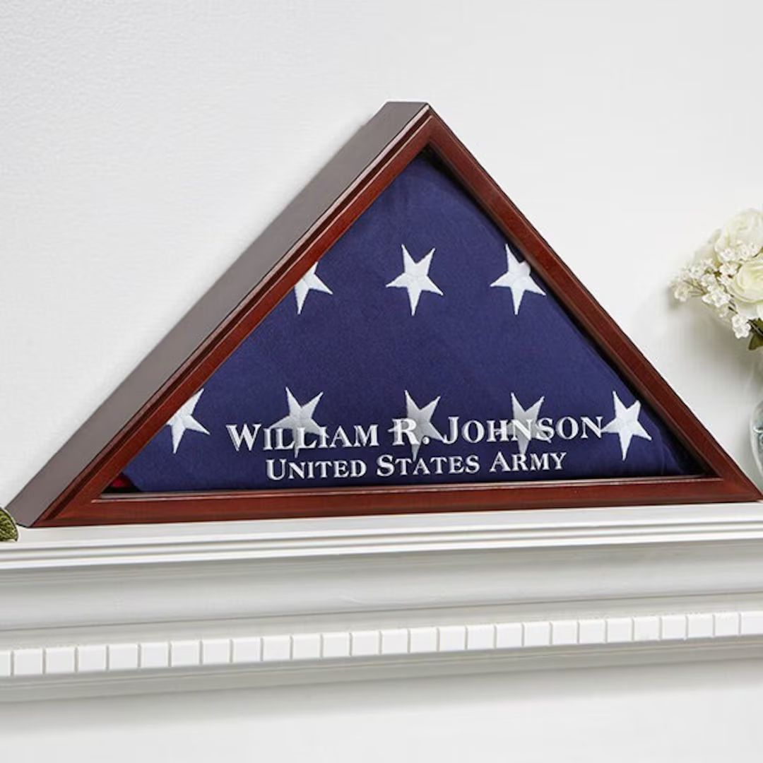 American Hero Personalized Flag Case Veterans Keepsakes - Etsy | Etsy (US)