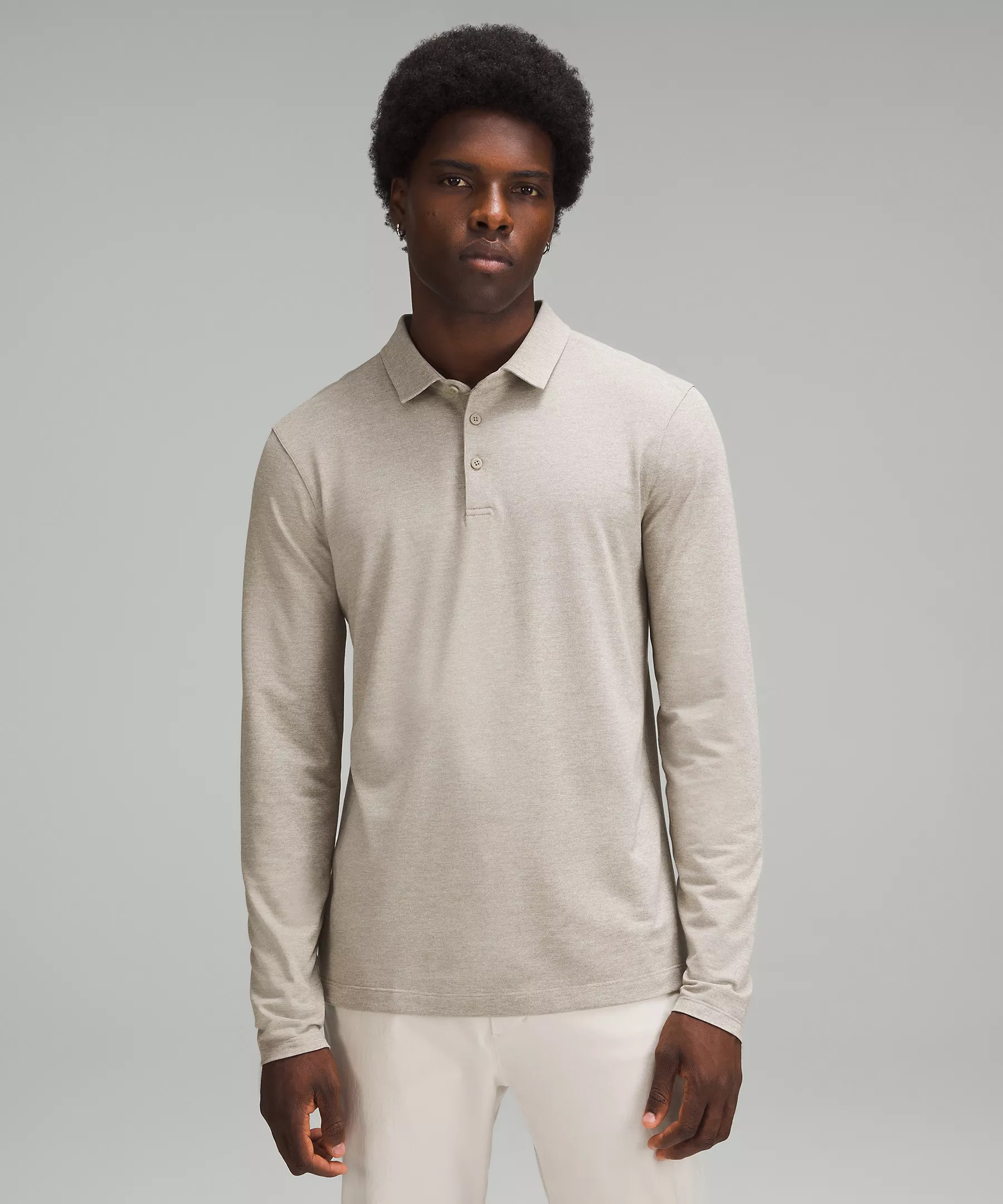 Evolution Long-Sleeve Polo Shirt *Pique | Men's Long Sleeve Shirts | lululemon | Lululemon (US)