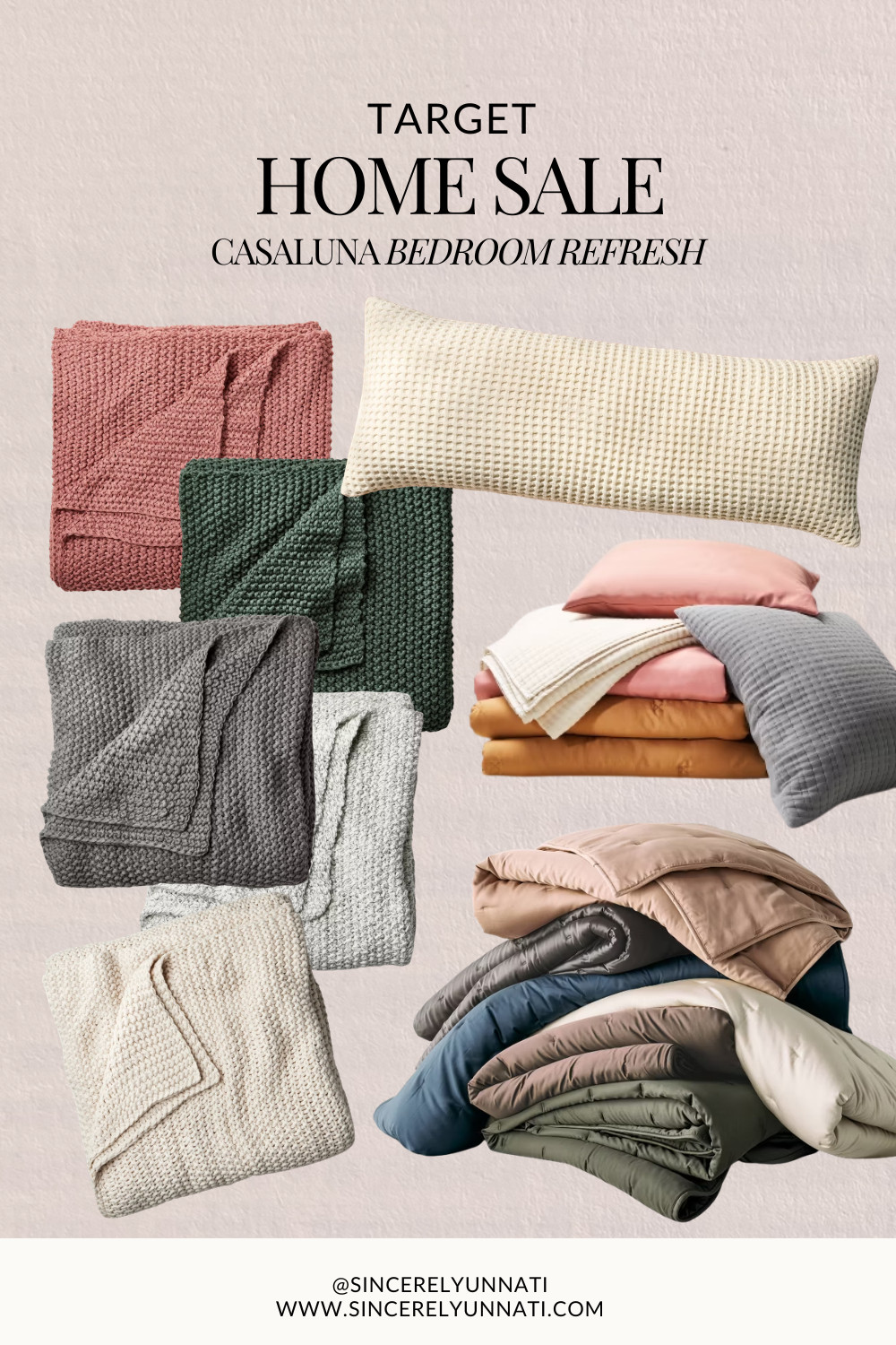 PSA: The Target home sale is GOOD right now 🤍 Casaluna Bedding

Sharing my favorite spring bedding and bedroom decor finds — think soft neutrals, textured layers, lightweight comforters, and chic throw pillows for an easy seasonal refresh.

If you’re updating your space for spring, these are worth grabbing before they sell out.

#targetsale #springbedding #targethome #bedroomstyle #homeupdate #springhome #targetstyle

target home sale 2026, spring bedding refresh, target bedroom decor, affordable spring decor, home styling ideas 

 #LTKSeasonal #LTKHome #LTKSaleAlert