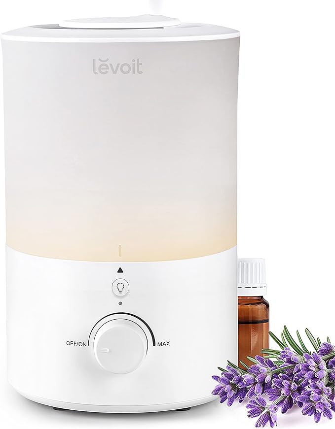 LEVOIT Humidifiers for Bedroom with Night Light(3L Water Tank)Cool Mist Top Fill Essential Oil Di... | Amazon (US)