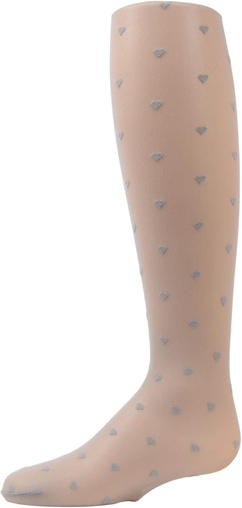MeMoi Polka Dot Heart Sheer Girls Tights | Amazon (US)