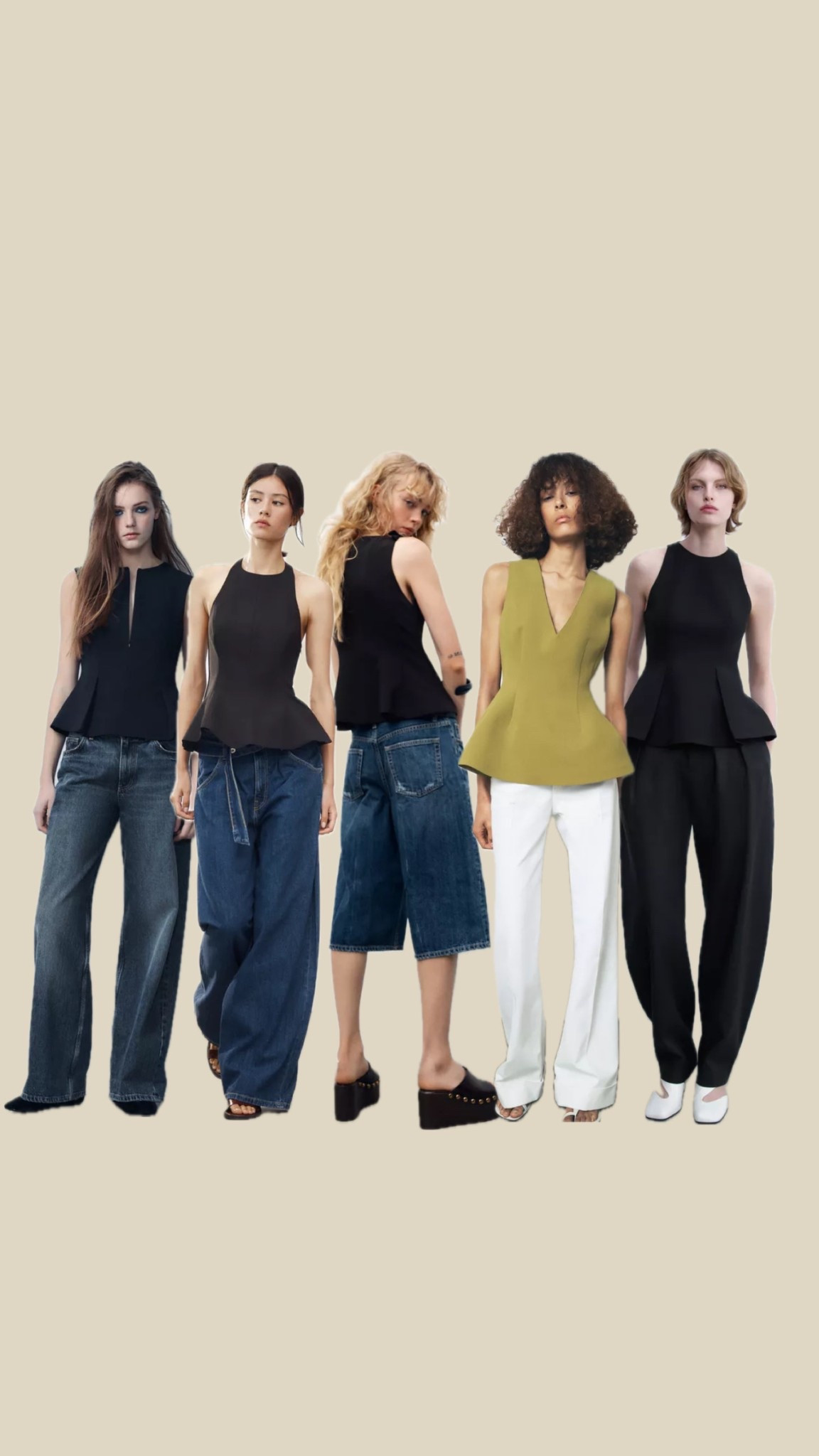 A shortlist of Zara peplum tops, great for everyday or to dress up. #Zara 

#LTKuk #LTKmidsize