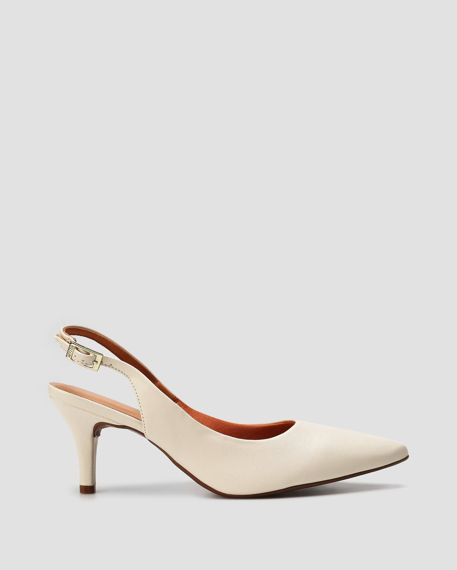 Sapato slingback salto médio fino - Branco |  Vizzano | Riachuelo (BR)