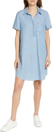 Valerie Short Sleeve Chambray Shirtdress | Nordstrom