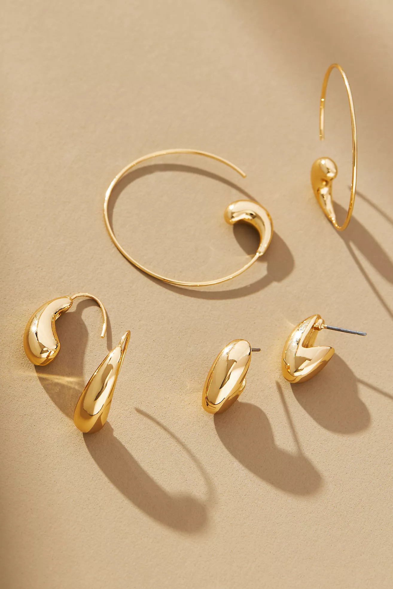 Petra Huggie Earrings, Set of 3 | Anthropologie (US)