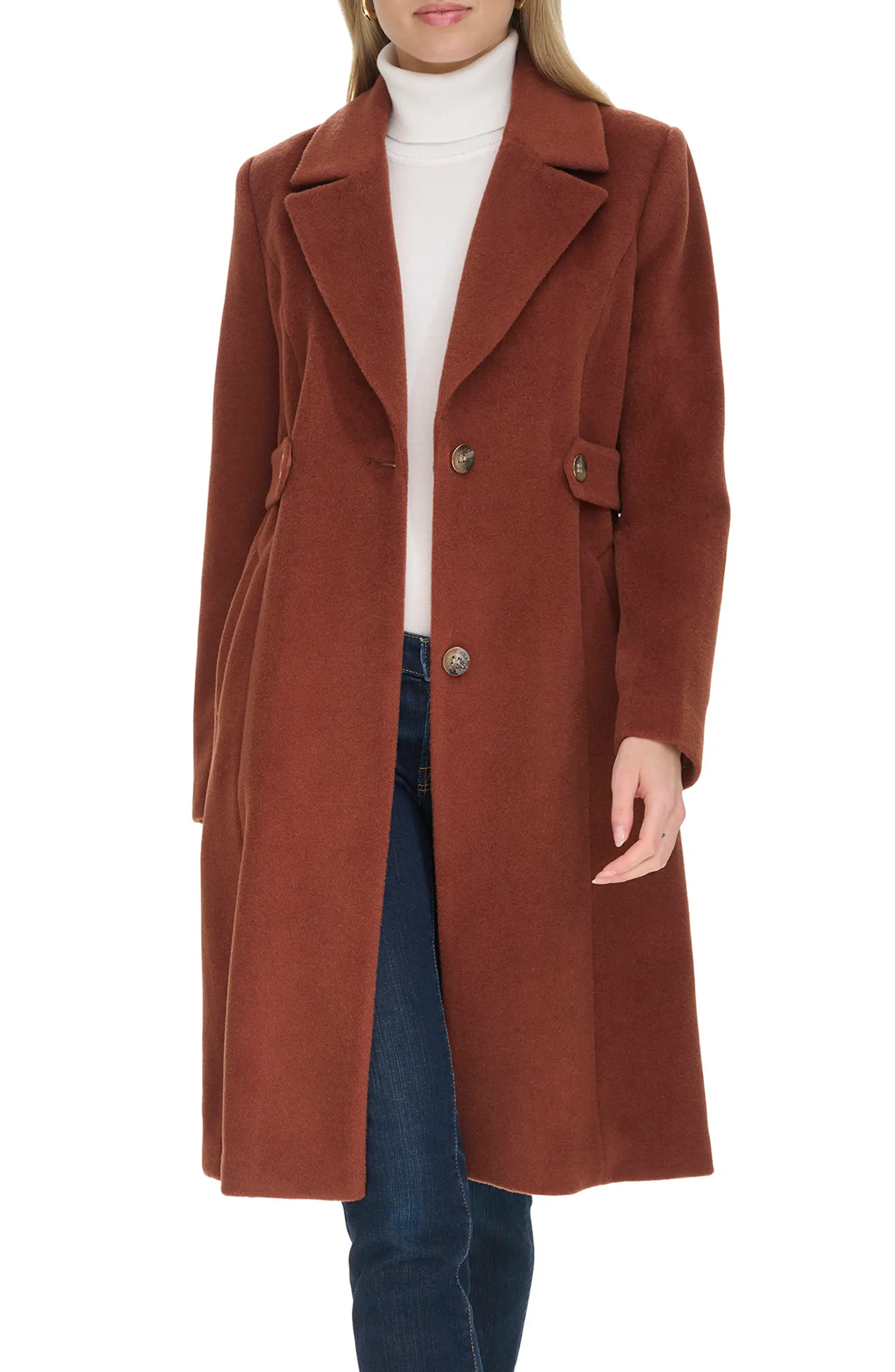 Slick Wool Blend Coat | Nordstrom