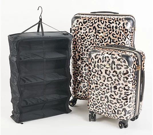 Triforce 2-Piece Hardside Set and Hanging Organizer - QVC.com | QVC