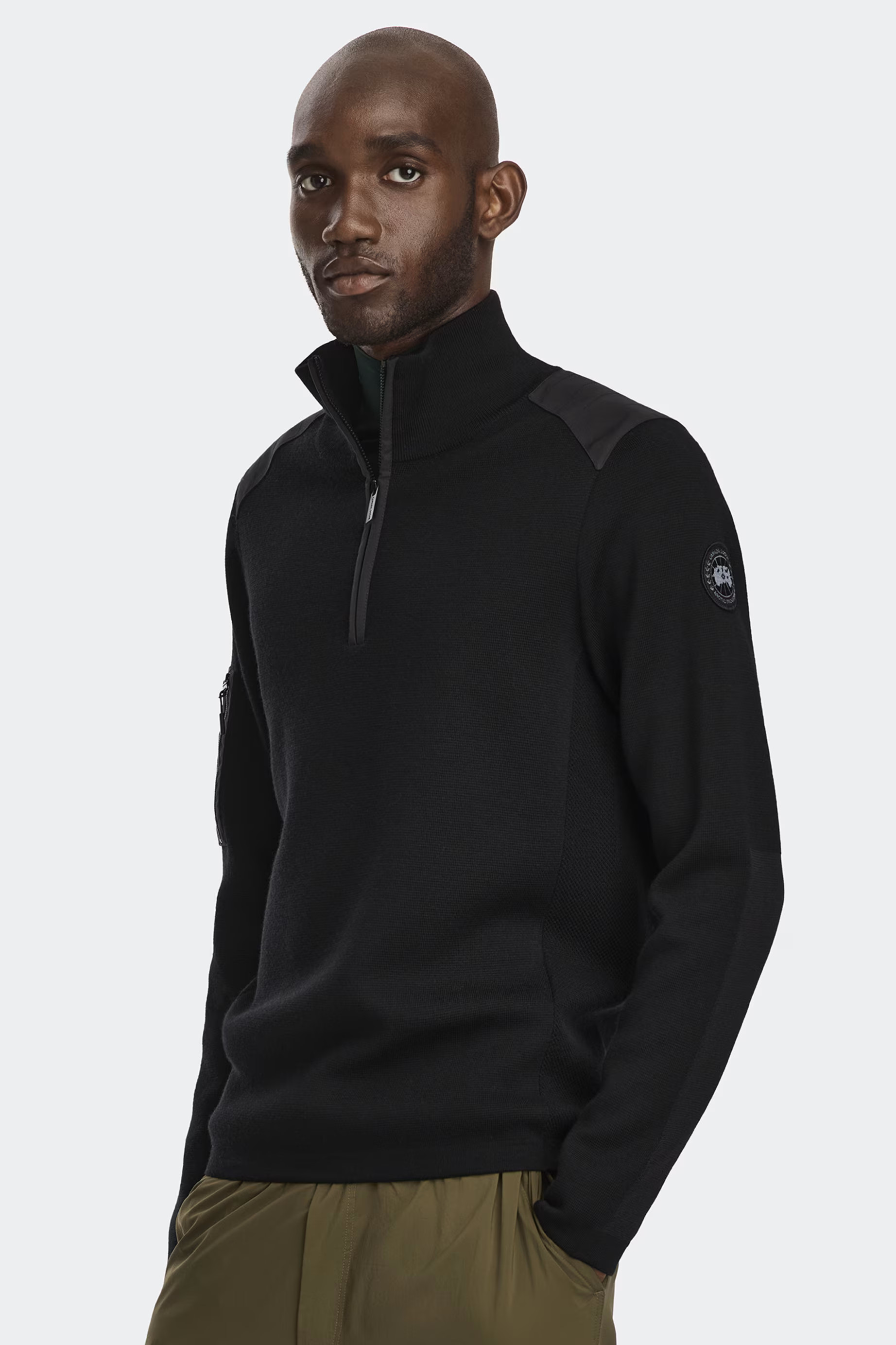 Stormont ¼ Zip Sweater Black Label | Canada Goose