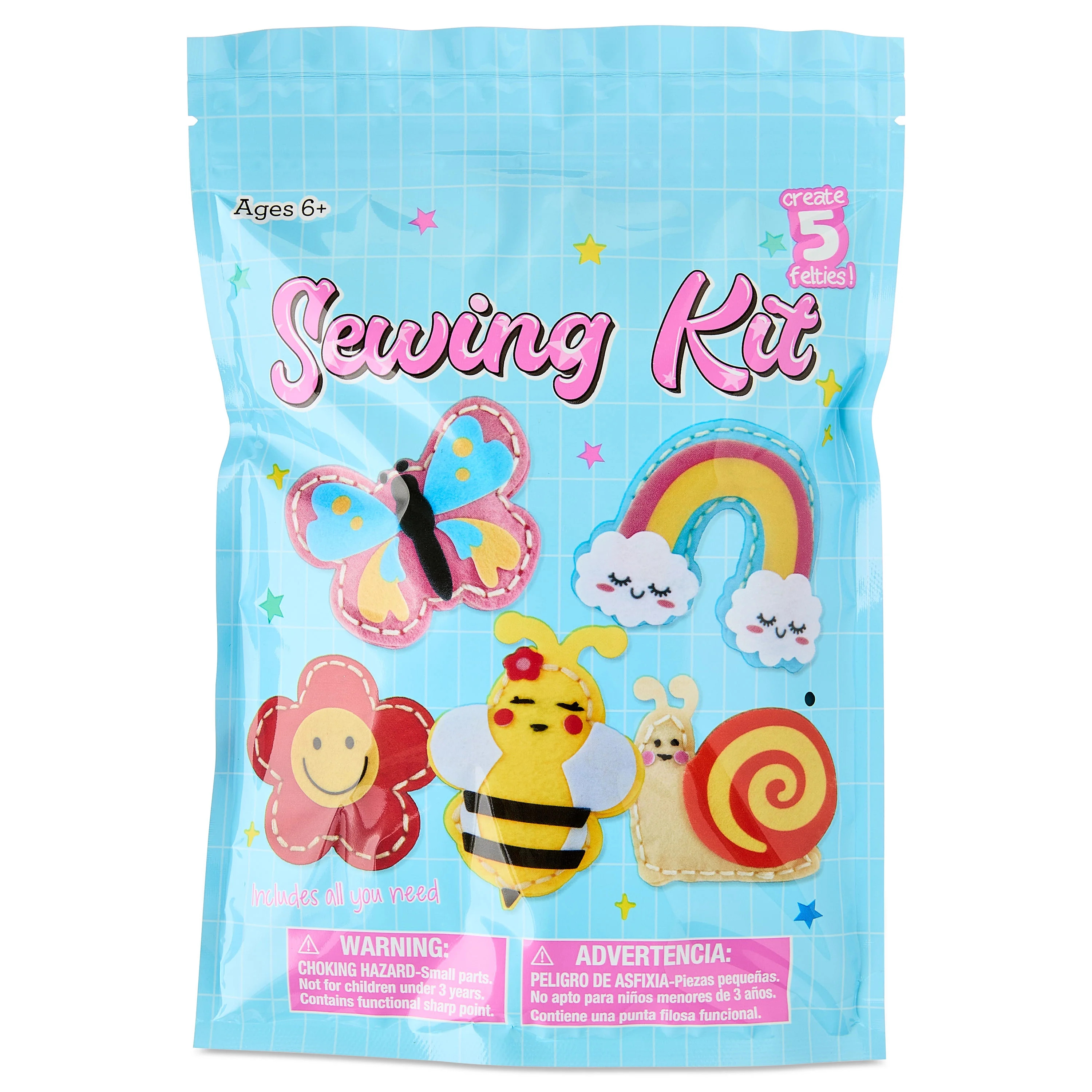 Easter Sewing Kit, Kid-Friendly Craft Set, Multicolor Felt, By Way to Celebrate | Walmart (US)
