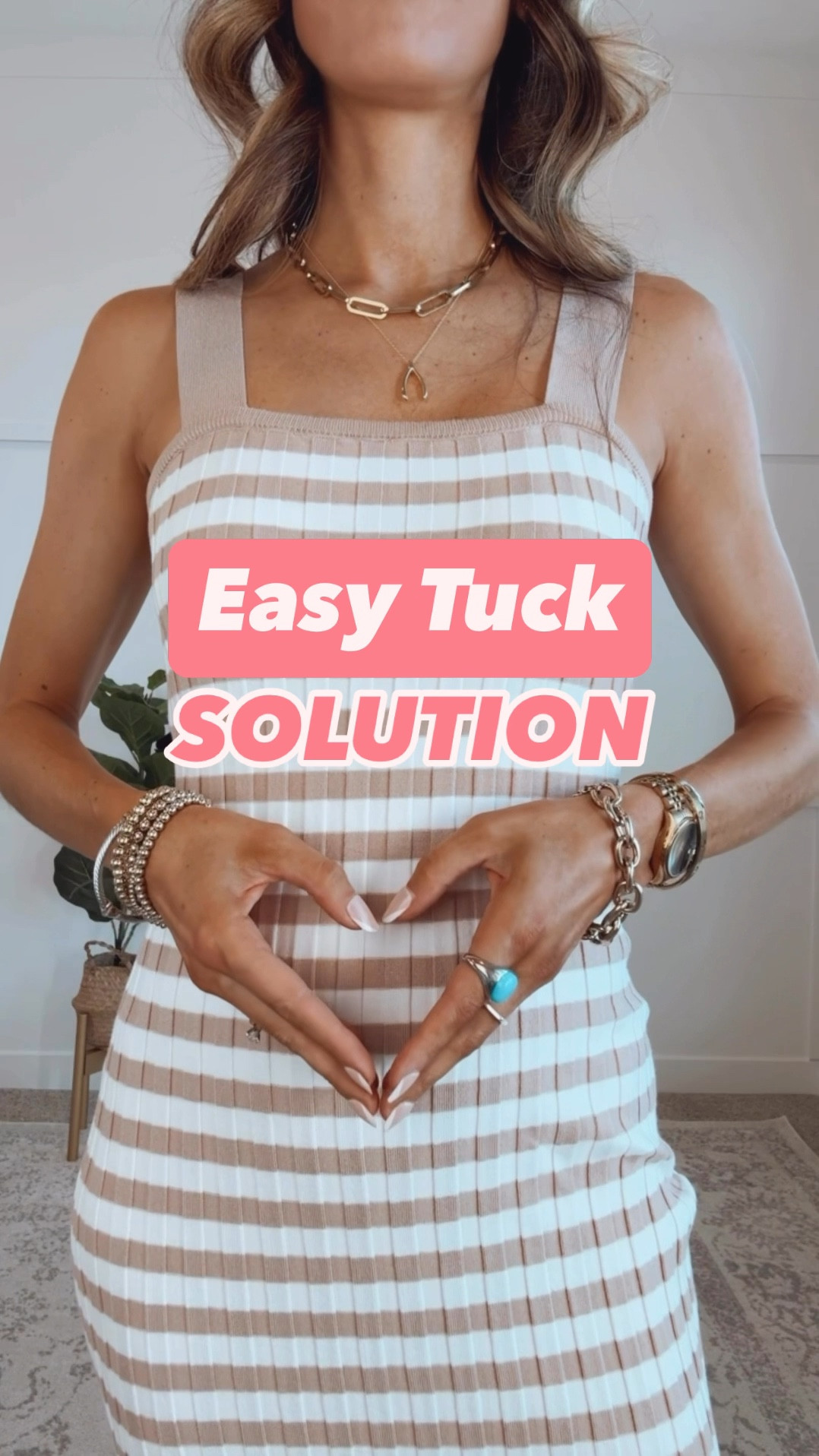 This band makes it so easy to tuck any tricky sweater. Try over a dress or with jeans.

#LTKVideo #LTKStyleTip #LTKBump