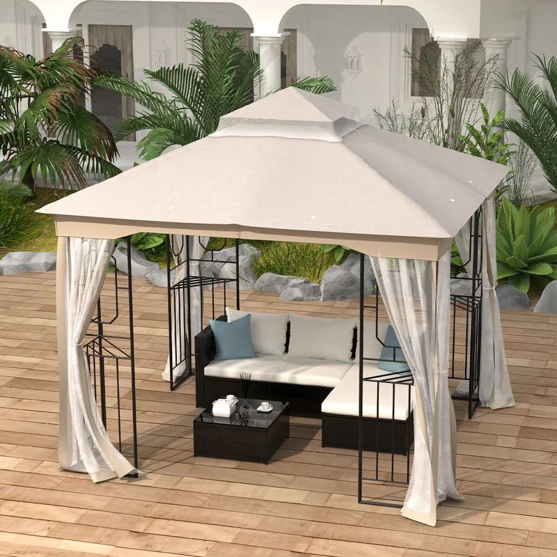 Haslemere 10 Ft. W x 10 Ft. D Patio Gazebo | Wayfair North America