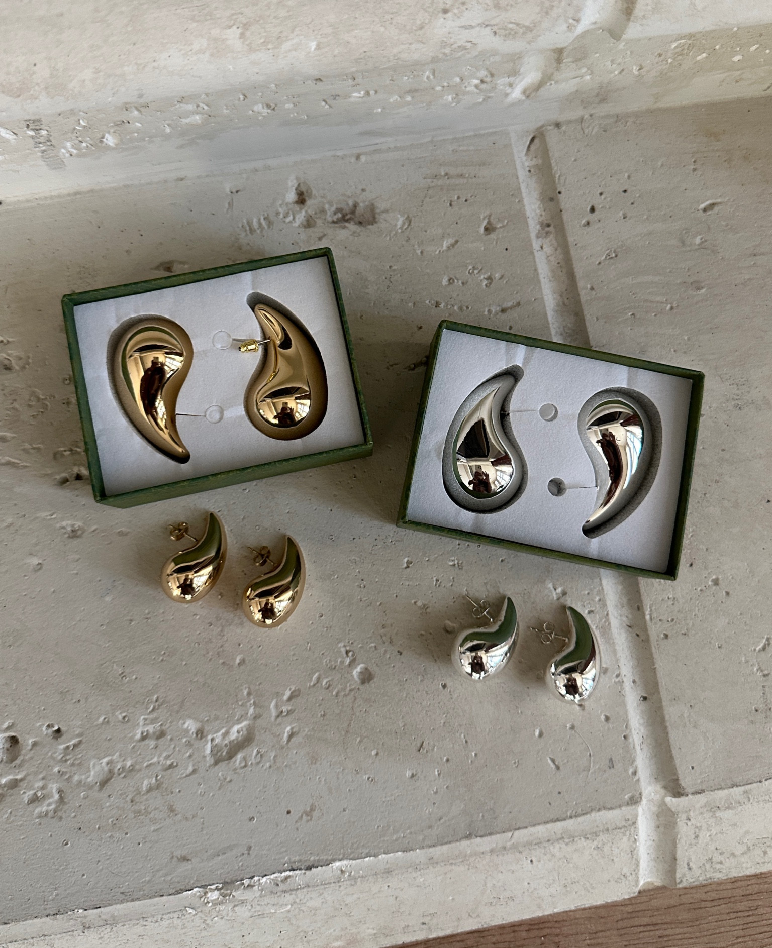 Large (and small) Bottega Dupe Drop Earrings ✨ such good quality and not heavy! 

#LTKFind #LTKstyletip #LTKunder50