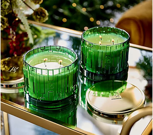 Elton John by Slatkin + Co. S/2 14oz Citrine Forest Candles | QVC