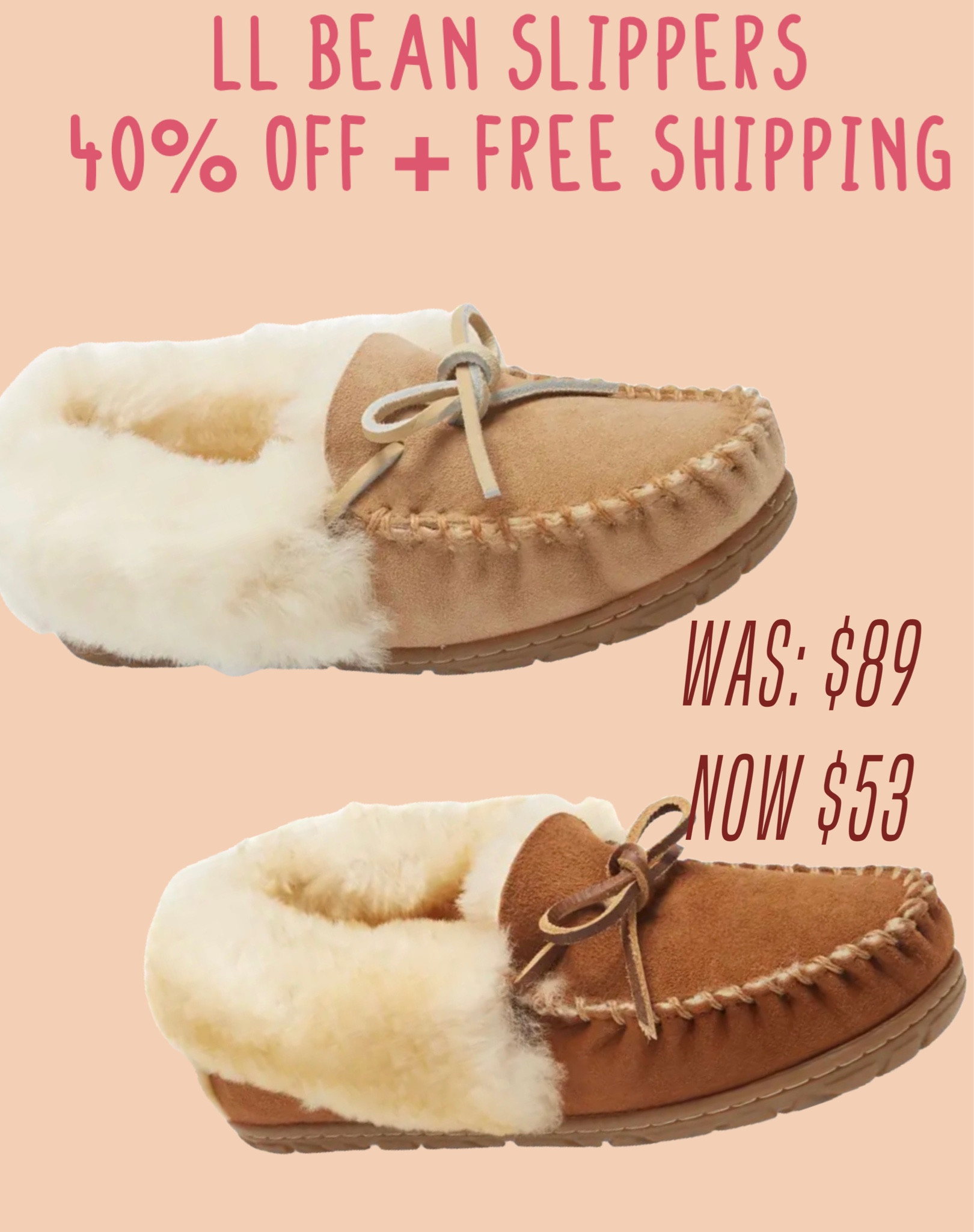 Love these!!  40% off! Nice gift idea!! 

LL BEAN
MOCCASIN SLIPPERS
WICKED GOOD SLIPPERS 

#LTKunder100 #LTKsalealert #LTKshoecrush