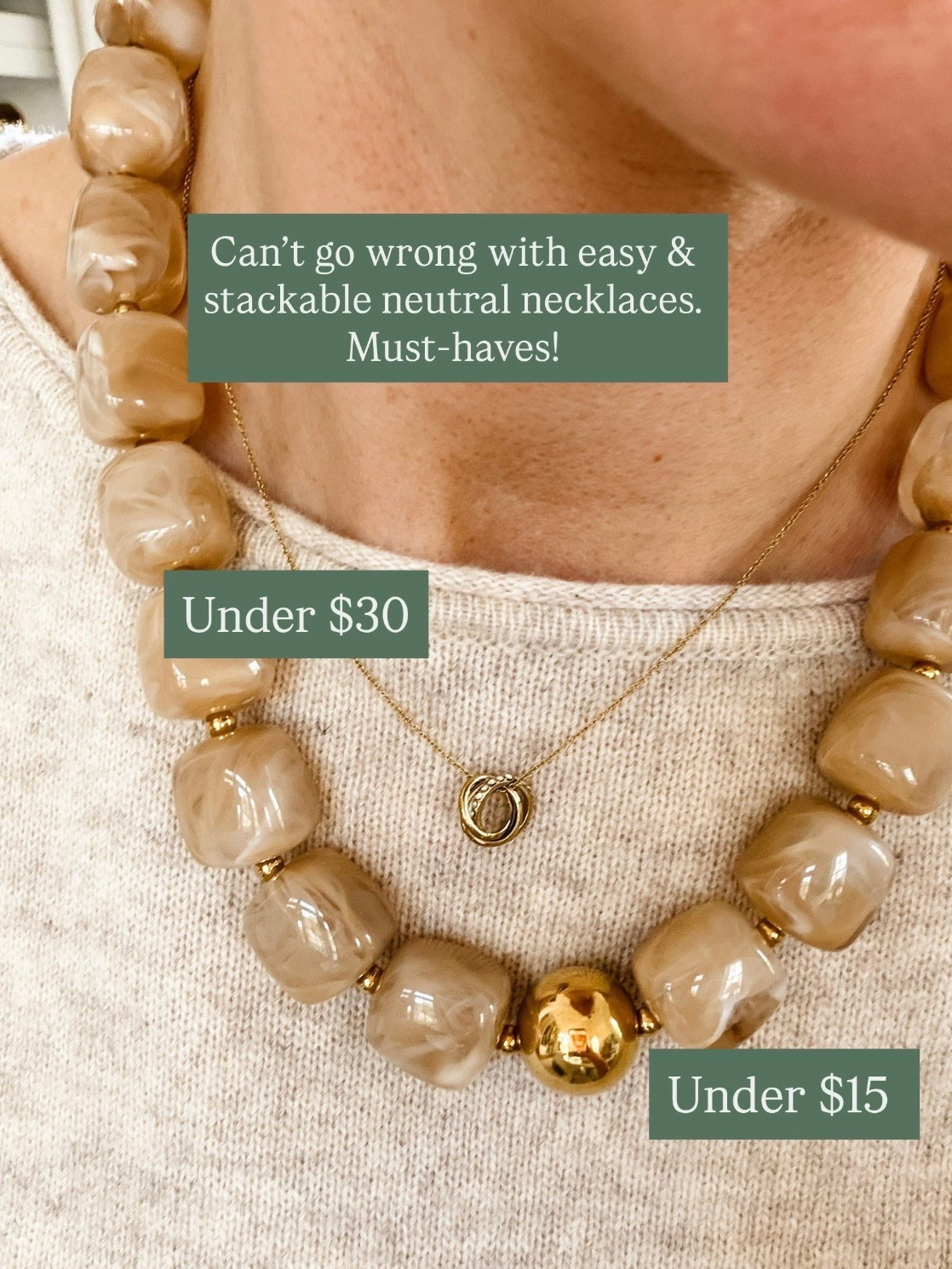 Affordable jewelry pieces that you can wear on repeat! The dainty necklace is from a collab I did with Tiny Tags - I love what it stands for! And, this beaded necklace is actually an Amazon find!

Loverly Grey, Amazon, necklace, jewelry, dainty necklace, accessories 

#LTKSeasonal