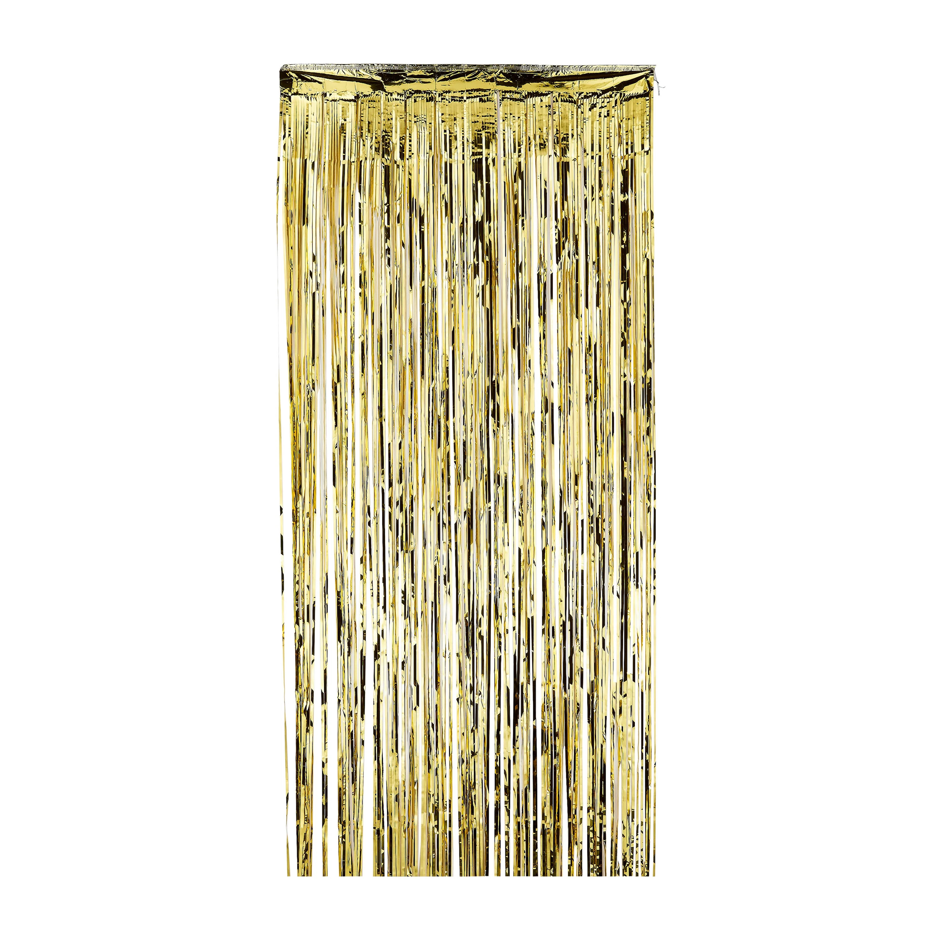 Gold Foil Door Curtain, 8' x 3', Party Banners, by Way To Celebrate | Walmart (US)